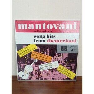 Mantovani and his Orchestra "Song Hits from Theatreland" Vinyl Record - Vintage!